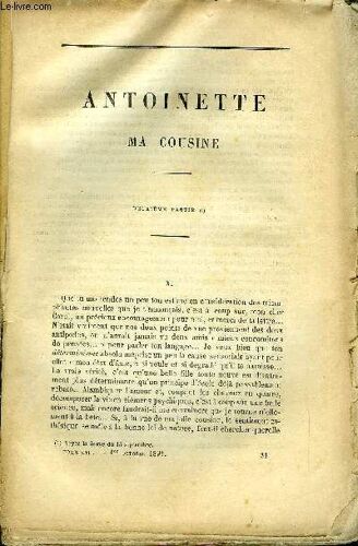 Revue Des Deux Mondes Lxie Annee N°3 - Antoinette Ma Cousine - Deuxième Partie Par Mario Uchard, L'homme D'affaires De La Restauration - Ii. Par Charles De Mazade, La Question Des Dimes Au ...