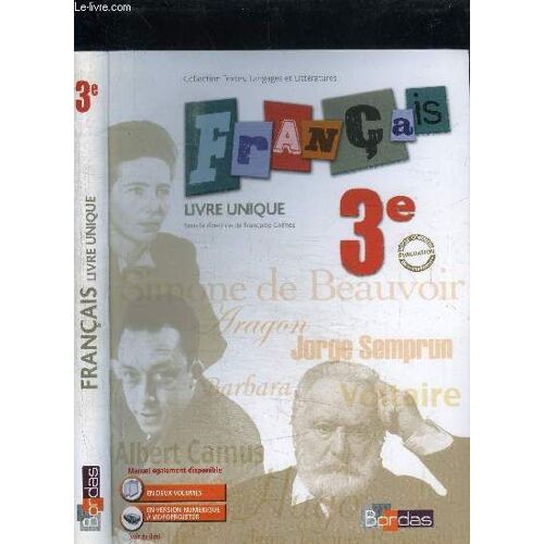 Francais 3e - Livre Unique - Specimen Enseignant