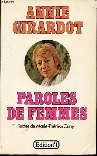 Paroles De Femmes - Textes De Marie-Therese Cuny.