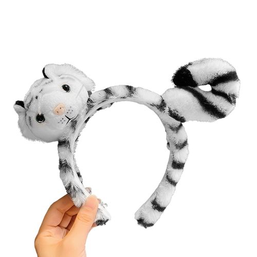 Serre-Tête En Tissu Pour Femme, Bandeau En Peluche, Tigre, Léopard, Chat, Cosplay, Fête, Accessoires Pour Cheveux, Nouvelle Mode