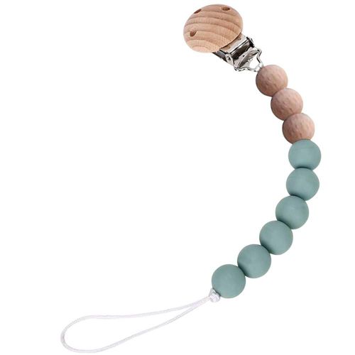 Clips De Sucette En Silicone Pour Bébé, Chaîne Anti-Chute, Perles De Dentition Pour Bébé