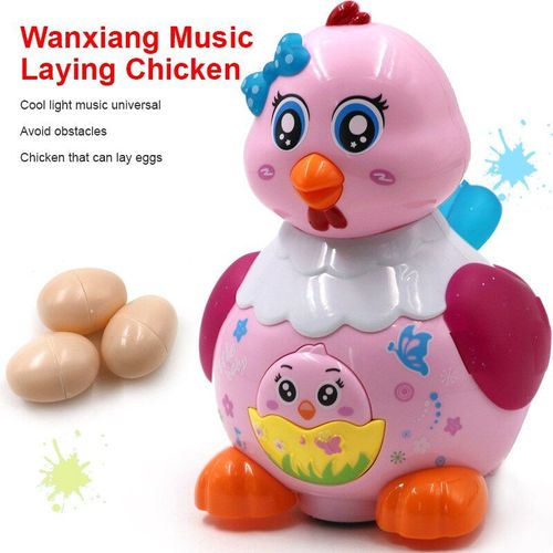 Simulation De Poule Électrique Pour La Pose Des ¿Ufs, Poussin Avec Lumière Colorée Et Rouleau De Musique, Jouets Éducatifs Et Cool, Clignotant, Cadeau Pour Enfants