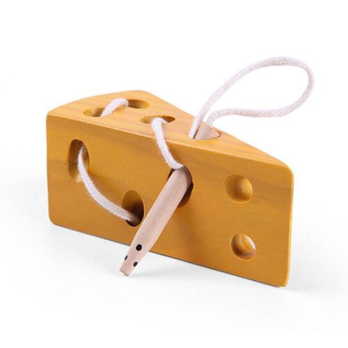 Jouet En Fil De Bois Pour Bébés, Insectes Mangeant Des Fruits, Fromage, Labyrinthe, Puzzle En Bois, Jouets Pour Bébés Enfants, Aides Éducatives Montessori