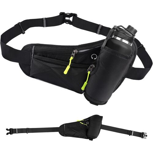 Jexnovashop-Ceinture Running Avec Porte-Bouteille, Ceinture De Course Réglable Pour Homme Et Femme, Sacs Banane Running, Grande Capacité, Réfléchissante, Ceintures Porte-Gourde Pour Courir, Vélo Et R