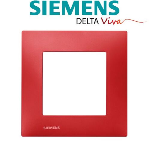 Siemens - Plaque Simple Rouge Siemens DELTA VIVA