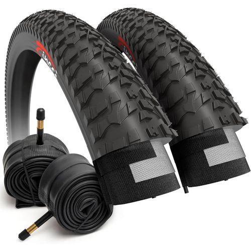 Asfasfq-Pneu Bmx 20 X 1.95 Pouces - Set Pliable Pneus 20"" Avec 2x Chambre A Air 53-406, 30 Tpi Pour Bmx Freestyle, Vélo Enfant 20 Pouces, Vtt, Montagne & Course Velo - Adapté Aux Garçons Et Aux Fille