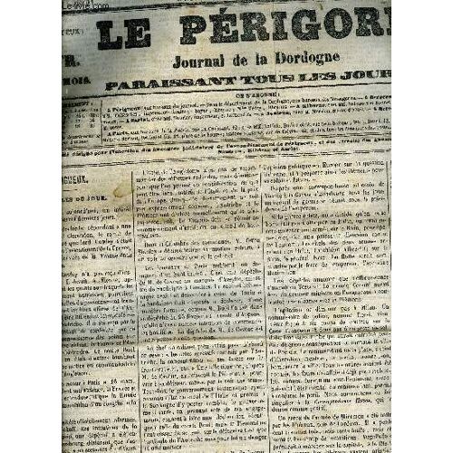 Le Perigord Journal De La Dordogne - Troisieme Annee 1854 - Lot De 87 Numeros.