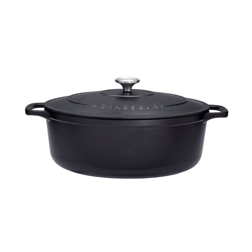 Chasseur - Cocotte Ovale En Fonte ?Maill?E 31cm Noire Sublime - Puc473101