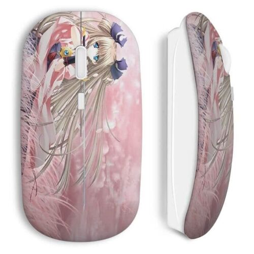 Souris sans fil girl manga pink