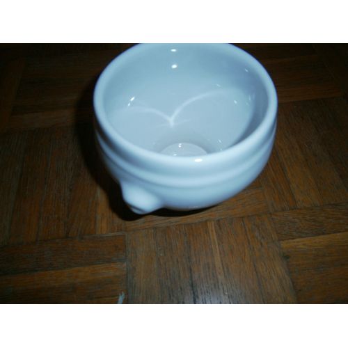 Bol A Soupe Tete De Lion Porcelaine Blanche