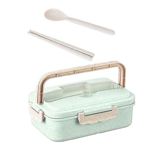 Boîte à lunch Boîtes réutilisables à 3 compartiments en plastique divisées pour le stockage des aliments