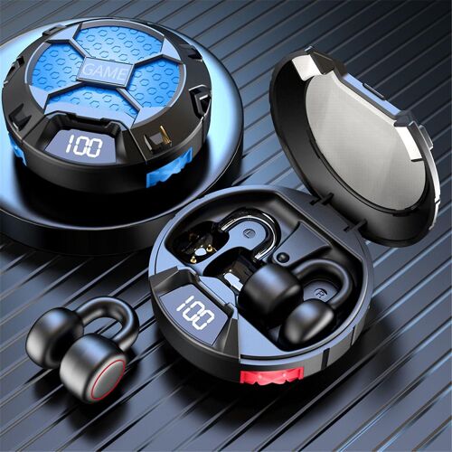 Casque sans fil à conduction ANC -Casque avec affichage numérique à LED Respiration Lumière -Contrôle Bluetooth 5.0 Écouteurs Écouteurs Casque GAO1477
