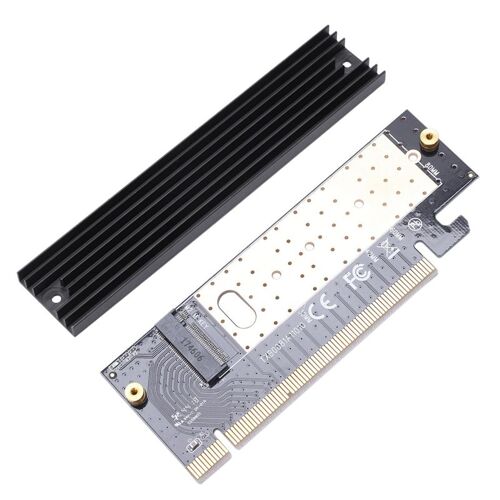 Adaptateur M.2 Nvme Ssd Carte Contrôleur M2 À Pcie 3.0 X16 Interface Clé M Soutien Pci Express 3.0 X4 2230-2280 Taille