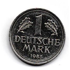 Pièce De 1 Deutsche Mark 1983 Bundesrepublik Deutschland, Variante G