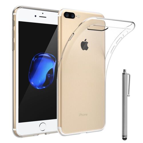 Coque Silicone Pour Apple iPhone 7 Plus 5.5" gel UltraSlim et Ajustement parfait - TRANSPARENT + Stylet