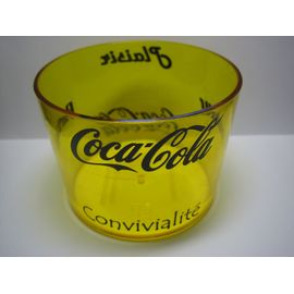 Verre Coca-Cola En Plastique - Jaune