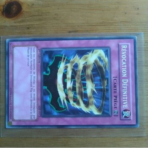 Carte Yu-Gi-Oh Révocation Définitive Sdp-F072 