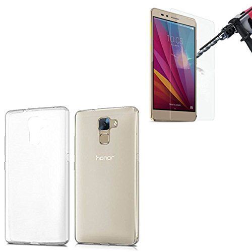 HQ-CLOUD - Coque Gel En Silicone Transparent pour Huawei Honor 5X / Huawei GR5 + 1 film de protection d'écran en verre trempé
