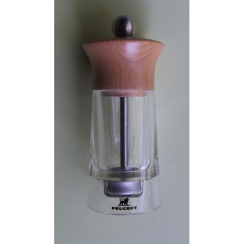 Moulin A Poivre Verre & Bois Peugeot