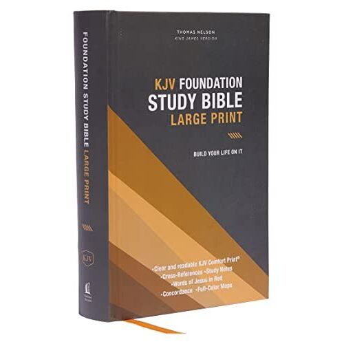 Kjv, Foundation Study Bible, Large Print, Hardcover, Red Letter, Comfort Print