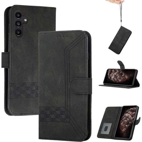 Coque Pour Samsung Galaxy A14 5g,Portefeuille Etui Housse En Cuir Protection Avec Porte Cartes,Fentes Pour Cartes,Fonction De Support,Fermeture Magnetique-Noir