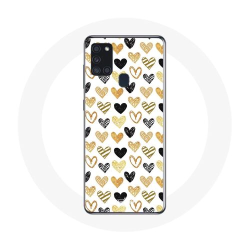 Coque Samsung Galaxy A21s Fond De Coeurs