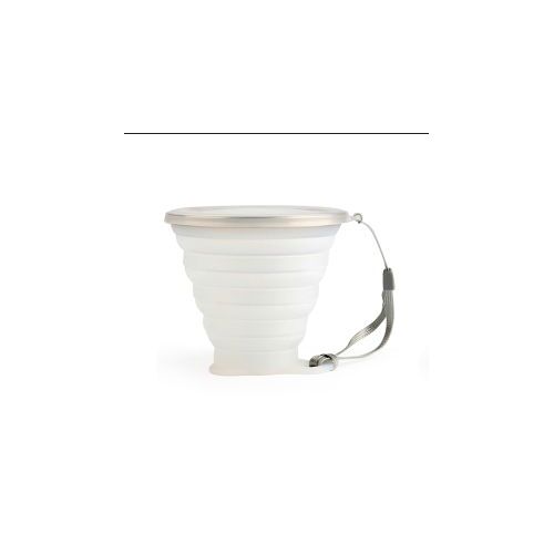 Tasse D'eau Pliante En Silicone De 270ml, Pour L'extérieur, Avec Lanière/Couvercle, Rétractable, Mini Tasse De Café De Voyage, Gargarisme Portable