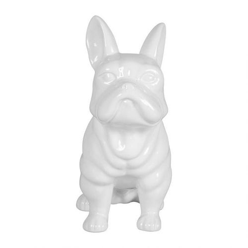 Bouledogue Céramique Blanc