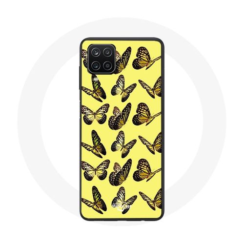 Coque Pour Samsung Galaxy A42 5g Papillons Fond Jaune