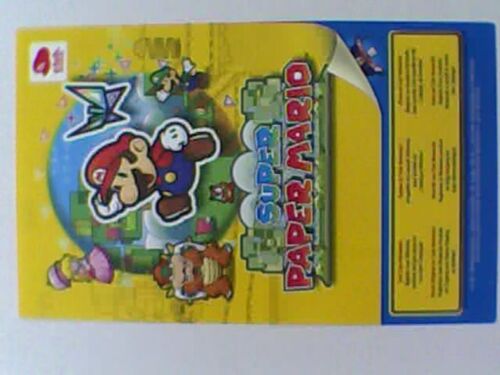 Carte Vip Club Nintendo Grattée Super Paper Mario Wii 