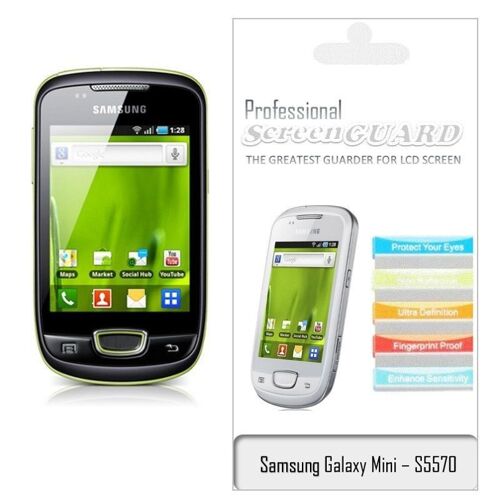 3 Film Protection Ecran Pour Samsung Screenguard, Smartphone: Galaxy Mini Pop + S5570