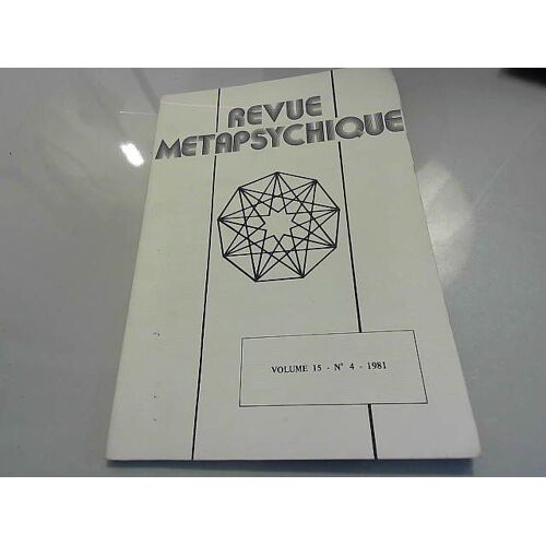 Revue Métapsychique , Volume 15, N°2, 1981