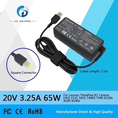 20 V 3.25a 65 W Ac Chargeur Adaptateur D'Alimentation Pour Ordinateur Portable Pour Lenovo Thinkpad X1 Carbon E431 E531 S431 T440s T - Prix pas cher