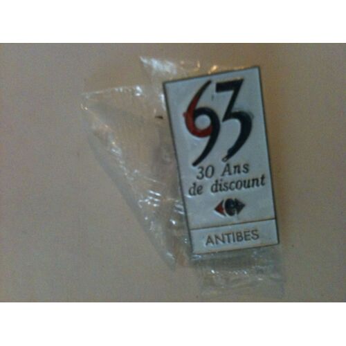 Pin's Carrefour Antibes 30 Ans De Discount Neuf