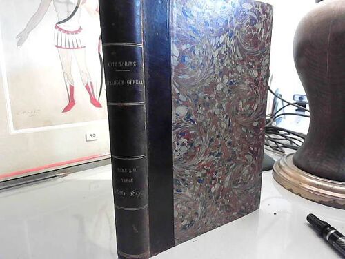 Catalogue Général Otto Lorenz Tome Xiii 1886 - 1890