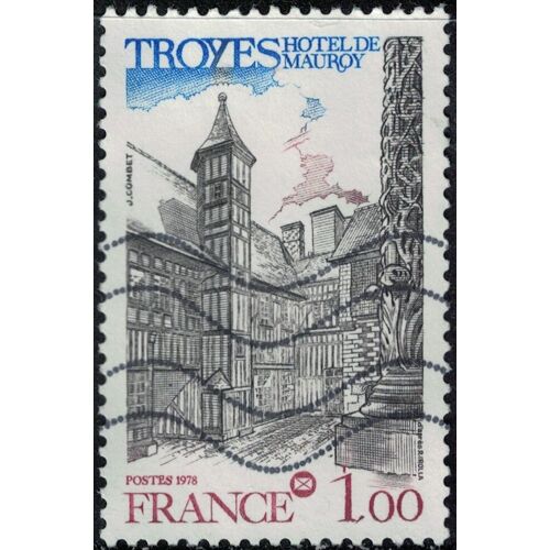 France 1978 Oblitéré Used Troyes Hôtel De Mauroy Y&t Fr 2011 Su