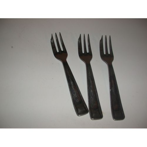 3 Fourchettes Dessert Inox