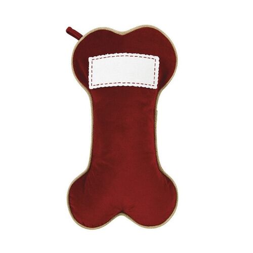 Bas de noël en os de chien, sac cadeau, pendentif, ornement
