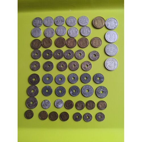 Lot De 58 Pièces Françaises 1930-1947