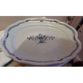 Plat Ancien De Service Ovale 40cm