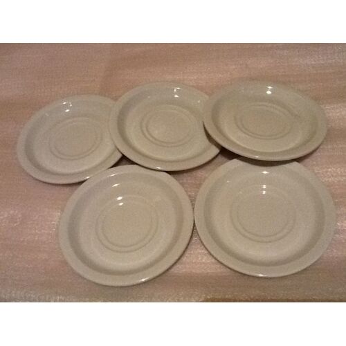 Lot 5 Sous Tasse Blanc