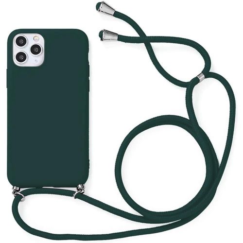 Coque Collier Cordon Pour Iphone 11 Pro Max (6.5'') Vert Nuit Souple Anti-Choc Anti-Rayure Silicone