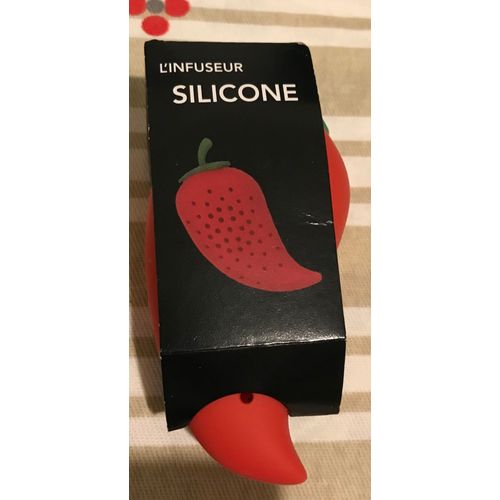 Infuseur À Thé En Silicone Rouge Forme Piment Intermarché