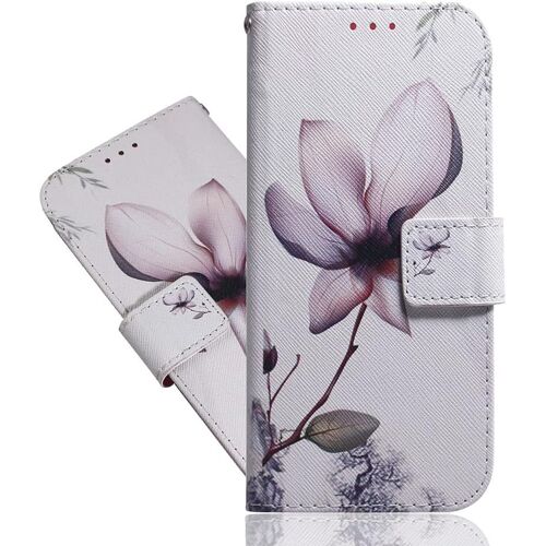 Coque Compatible Avec Oppo A17, Painted Housse Pochette Avec Fente De Carte Portefeuille Magn¿¿Tique Fonction Stand ¿¿Tui ¿¿ Rabat Coque Pour Oppo A17. Magnolia Txzh