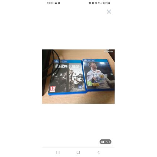 Ps4 + 2 Jeux + Avec Un Câble Hdmi Et Alimentation + Un Casque