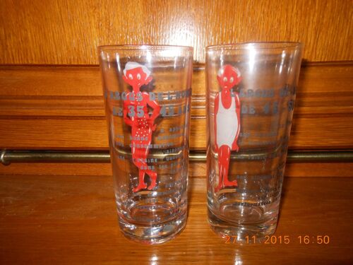 Lot De 2 Verres L'argus De L'homme 35/45 Ans Et 45/55 Ans