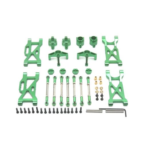 Kit De Pièces De Rechange En Métal Pour Voiture Rc, Kit De Mise À Niveau, Tasse De Roue Arrière, Siège En C, Tasse De Direction Avant, Tige De Traction, Bras Pivotant, Ensemble De Sept Pièces, 104001