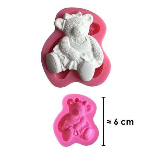Moule Silicone 3d Nounours Pour Pâte À Sucre, Cake Design, Décoration Gateau...