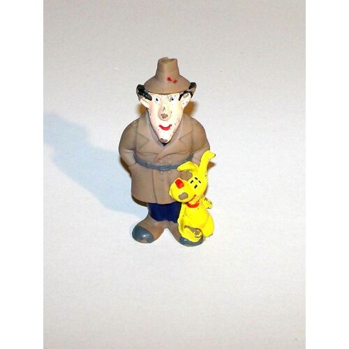 Figurine Inspecteur Gadget Rare Plastique Souple Ancien Pouet 10 Cm