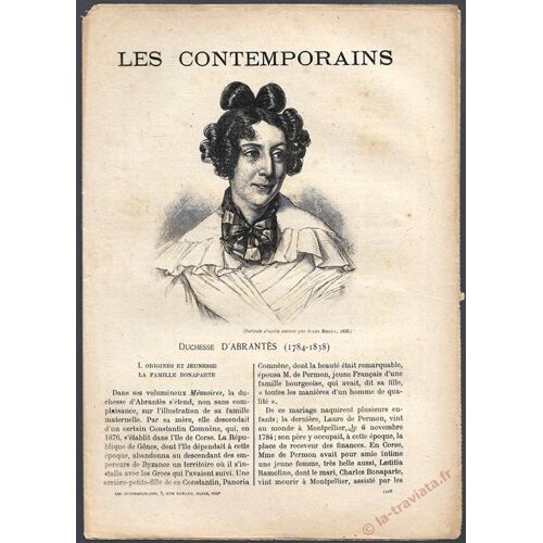 Duchesse D'abrantes (1784-1838) . Les Contemporains En 1913